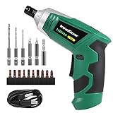 InnoGear 電動ドライバーセット 充電式 照明機能 正逆転/変形可能 男女兼用 トルク4.5N・M