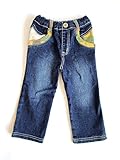 ベビー服　子供服　男の子　パンツ　ズボン　リトルベアークラブ　LITTLE BEAR CLUB　チェック切替デニムパンツ (90cm)