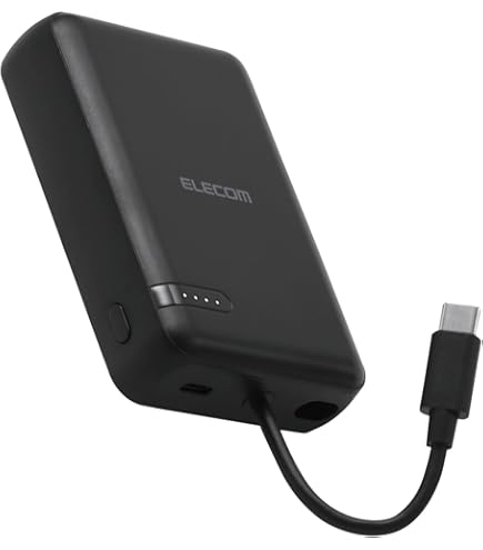 Amazon | エレコム モバイルバッテリー リチウムイオン電池 10000mAh