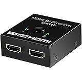 [Amazonブランド] Eono(イオーノ) - HDMI 切替器, 4K HDMI 分配器セレクター 1入力2出力/2入力1出力 双方向 HDCP 2.2 手動 切り替えPC, PS4, DVDプレーヤー HDTV対応