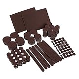 236-packの家具フェルトパッド – フェルトパッド家具、ブラウン用粘着フェルトパッドセット、パッド椅子の脚の、フェルトプロテクター、各種サイズ