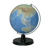 昭和カートン 地球儀/地勢図 球径21cm 日本地図付き 手貼りの日本製 21-TAJP-K