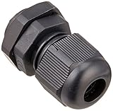 uxcell ケーブルコネクタグランド　コネクタグランド　PG9　4mm-8mm　ケーブル用　プラスティック　ブラック　36個入り