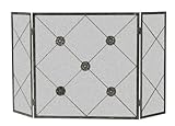 万能薬製品15931 3-panel Medallion暖炉スクリーン