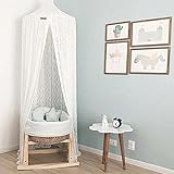 Firlar 蚊帳　天蓋カーテン　ベビーベッドレース用蚊帳　テント式 インテリア お姫様ベット 部屋飾り　ロマンチック　写真道具 防虫 防蚊 安眠 節電 (white)