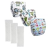 (ビッグエレファント) Big Elephant　おむつ　おむつカバー　布おむつ　3種類セット　サイズ調整可　やわらか　コットン　PD-03