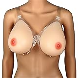 シリコーン乳房、シリコン乳房のドロップ、変態乳首、男性トランスセクシュアル、ショーパーティー使用（肉色）,Flesh,Icup(2000G/Pair)