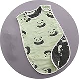 ベビー スリーパー 2重より柔らか ゼ スリーパー 秋用 パジャマ ベビー 寝袋 オーガニックコットン 夏用 綿 薄手 子供 赤ちゃん ボタン開閉式 プレゼント40*60 cm パンダ