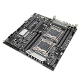 DDR4 マザーボード、高安定性 X99 DUAL F2 10 SATA3.0 E ATX マザーボード 32GB/s データ転送デジタル診断機能 PC 用 2 ギガビット NIC