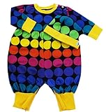 キャピー CAPPY キャップ付きロンパス ブラックドット Size3-6m ROM0019