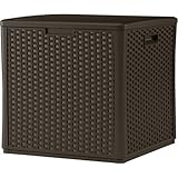 Suncast bmdb60耐久性二重壁樹脂製パティオストレージデッキボックス、60-gallon