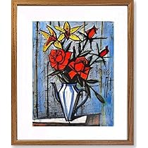 Amazon.co.jp: 絵画 ビュッフェ バラと欄 インテリア （ Bernard