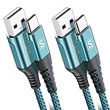 USB Type C ケーブル【0.3M/2本セット】Sweguard USB-C & USB-A 3.1A USB C ケーブル【QC3.0対応 急速充電】タイプc 充電 iPhone17 16/iPhone 15 Pro MAX, iPad Pro,Samsung Galaxy S26/S25/S24/S23/S22/S21,Sony,Xiaomi,Pixel,Type-c機種対応(グリーン)