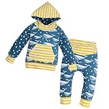 Perfk 2ピース　新生児　赤ちゃん　幼児　ロンパース　ジャンプスーツ　　フード付き　衣装　コットン　やわらかい　快適　全4サイズ - 絵として, 100cm