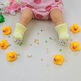 えくぼちゃん(ekubochan) 日本製 パイルクルーソックス(イエロー)