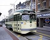San Francisco , CA – フォト – - Refurbished f-line Trolleys、購入からフィラデルフィア、実行アウトMarket Street to the Cast