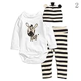 トトハウス(TOTO HOUSE) 幼児服 パジャマ　長袖　Tシャツ＆パンツ　上下セット 縞模様　帽子付き　　　可愛い (95, 紫)