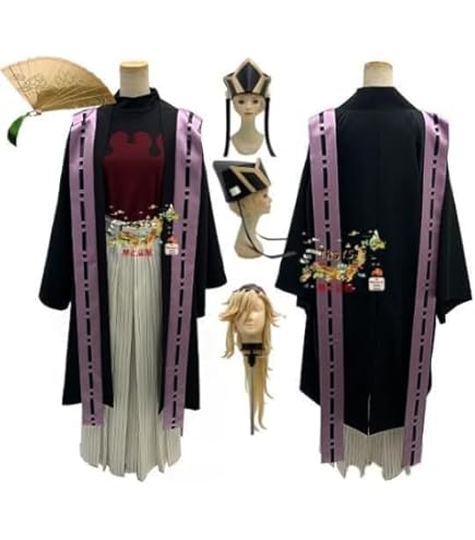 Amazon.co.jp: 鬼滅の刃 童磨（どうま）コスプレ衣装 上弦の弐