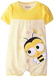 Nubyベビー女の子ロンパースBee カラー: イエロー