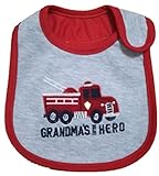 Taurau.C 三層 コットン 防水 ベビー スタイ よだれかけ ビブ GRANDMA'S HERO