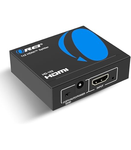 ViewHD U9 HDMI スプリッター 1入力2出力　2個 Amazon.co.jp: HDMI 2.1スプリッター 4K 120Hz 2.55インチ² 出力