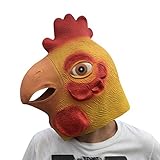 inverlee新しいノベルティデラックスハロウィンコスチュームパーティー小道具ラテックスヘッドマスクHoaxおもちゃGreat for Halloweenパーティー 76mm
