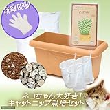 私のハーブ 猫草 ～キャットニップ栽培セット～ 種・土・鉢底石・プランター他7点セット(説明書付) 家庭菜園