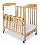 Foundations 1743040 Foundations Serenity Compact SafeReach Crib Natural with Adjustable Mattress Boa