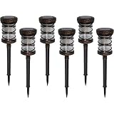 Malibu 6 Pack Pathway Lights Solar LED Landscape Lighting [並行輸入品]