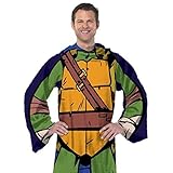 TMNT Leonardo Comfy Throw Ninja Turtles Blanket with Sleeves [並行輸入品]