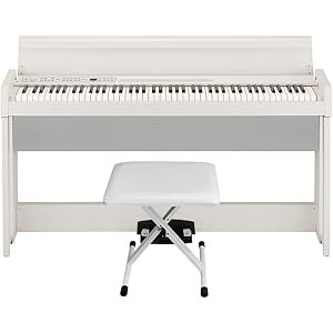 KORG 電子ピアノ C1 Air ホワイト X型椅子セット ヘッドホン付属