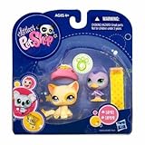 Littlest Pet Shop Assortment #1521/1522 Collectible Figure Cat Duck [並行輸入品]