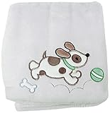 My Baby犬デザインPlush Blanket ホワイト 1146-W