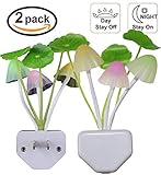 ausaye夜間ライトセンサー、カラフルな常夜灯、7-color変更 7100