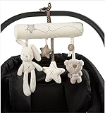 Hangqiao Baby Music Plush Activity Crib Stroller Soft Toys Rabbit Star Shape [並行輸入品]