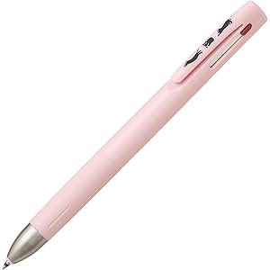 ゼブラ 3色ボールペン ブレン3C 0.5mm 猫 ピンク軸 P-B3AS88-CAT-P