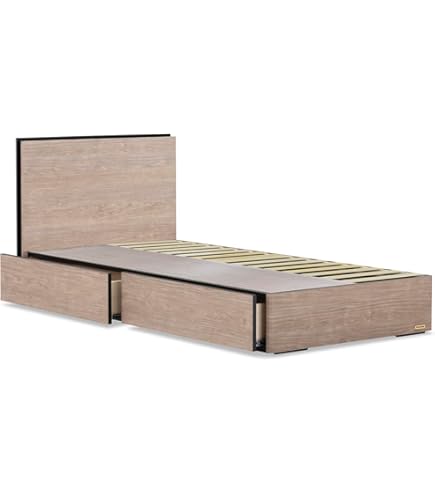 Amazon｜テンピュール(Tempur) 木製ベッド ブラウン クイーン 約W160