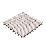 人工木　ウッドパネル　タイプB　27枚セット　ダークブラウン