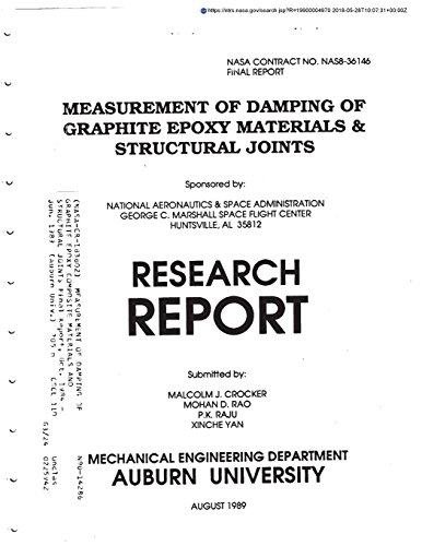 Measurement of Damping of Graphite Epoxy Composite Materials and Structural Jointsの表紙