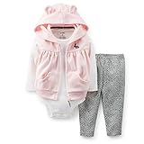 Carter's （カーターズ）マイクロフリース ベスト パンツ 3点セット：3-Piece Microfleece Vest Set 18M 正規タグ保証