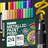 ARTISTRO(アーティストロ) メタリックマーカー 24本パック ミディアムチップ 着色用 活性化済み
