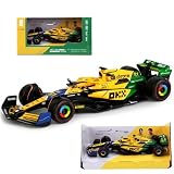 HTLNUZD 2024 最新バージョン ブラーゴ 1/43 F1 MCL38#81 オスカー・ピアーストリー F1McLaren Formula One ダイキャストカー Diecast Modelミニカー (標準包装です) [並行輸入品]