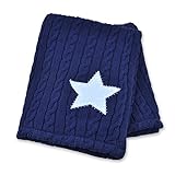 Just Born Sweater Knit Blanket, Vintage Sports by Just Born