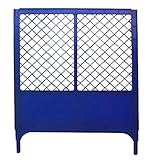 【6台入】 AK フェンス 青 ジョイント付 柵 仮設 簡易 現場 工事 建築 土木 安全 安Z 代不