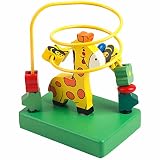 ベビークラシックおもちゃの子供木製のローラーコータービーズ早期学習教育玩具 - 迷路おもちゃビーズ ( Color : B )