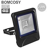 ボンコシ　 LED投光器 RGB 20W フラッドライト 舞台照明 看板灯 作業灯 16色イルミネーション 防水仕様IP66 リモコン付き…