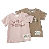 Bobson 半袖Tシャツ(80～130cm)キムラタンの子供服 ブラウン 90 (77307x77807-151b)