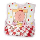 Baby Girl Munch Time Design Peva Bib With Neck Tie (One Size) (Pink) by Universal Textiles