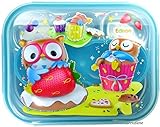 Edison Owl Stainless Steel Food Tray, School Camping Lunch Box (Blue) by Edison