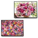 LUHSICE 2枚 ダイヤモンドアート キット絵画 風景の花 手芸キット 大人向け